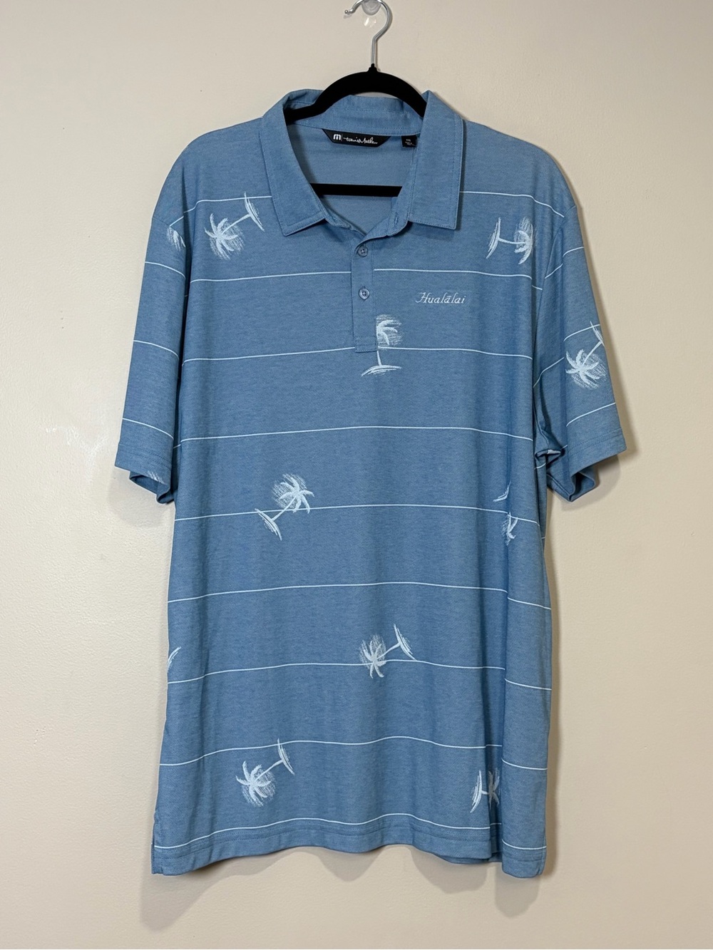 Travis Mathew | New Baumen Around polo Men’s size XXL Hualalai Resort palm tree